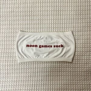 Noon Games Suck Tube Top